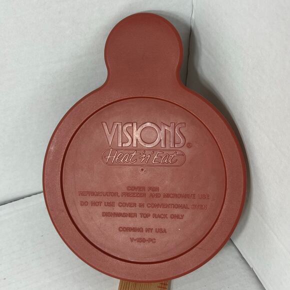 Vintage Corning Visions Amber Glass Heat 'n' Eat Dish w/ Lid V 150 PC - Picture 1 of 8